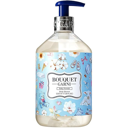 Bouquet Garni Body Shower Baby Scent Fragrance - Gentle Cleaning, Skin Care, Long-lasting Fragrance (Containing Tea Tree and Centella Asiatica Cica Extract) - 17.6 oz