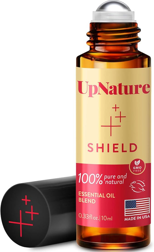 UpNature Shield Essential Oil Roll On - Well Being Blend with Clove Cinnamon Oil