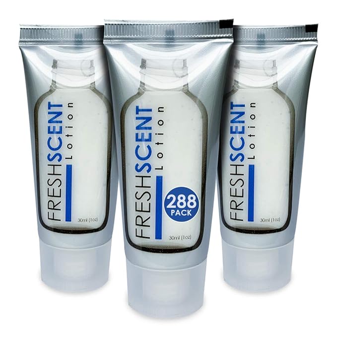 Freshscent Lotion 1oz (288 Pack) Hotel Travel Size, Bulk Amenities and Toiletries for Hospitality
