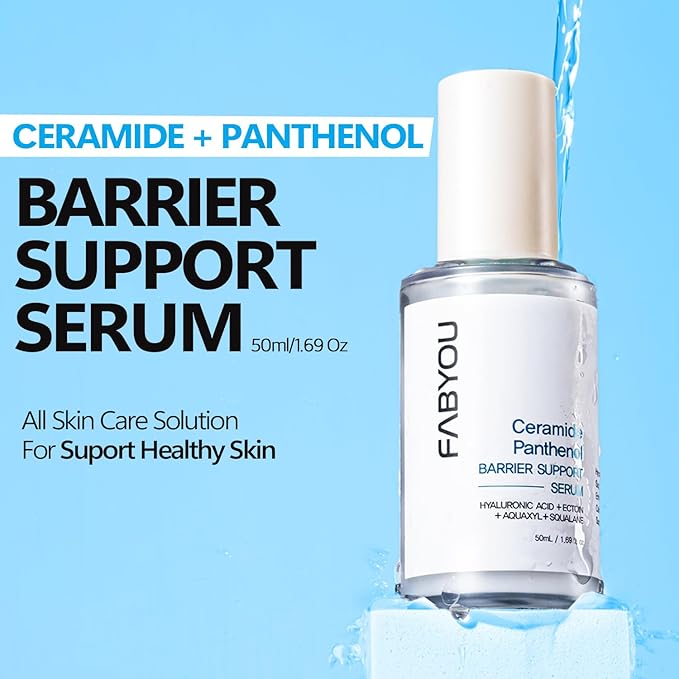 Ceramide Panthenol Skin Barrier Support Serum 1.69 oz β Korean Skin Care for Deep Hydration, Strengthens Skin Barrier, Soothes & Repairs, Gentle for Dry and Sensitive Skin