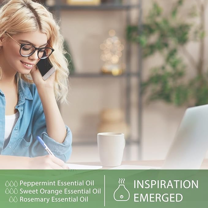 Peppermint Essential Oil, 1.01Fl.Oz (30ML) PHATOIL Pure Essential Oil Singles for Aromatherapy Diffusers, Humidifiers, Great for DIY Candle and Soap Making, Gift for Friend