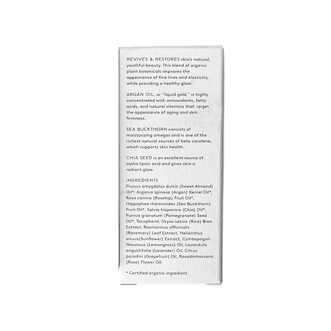 Naked & Thriving Rejuvenate Restorative Face Oil | Organic, Vegan, & Naturally-Derived Skin Care | Reduce the Look of Wrinkles and Moisturize Skin (1.18 oz/35 mL)