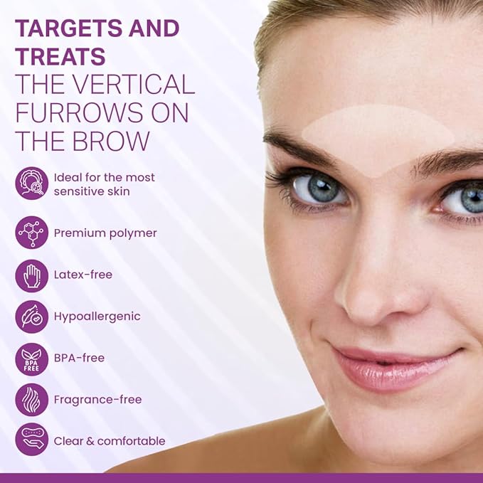 Elevens Wrinkle Patches, Overnight Wrinkle Patches for Frown Lines, Non-Invasive Anti-Wrinkle Patches, Anti-Aging Skincare, 30 Patches, 30-Day Use