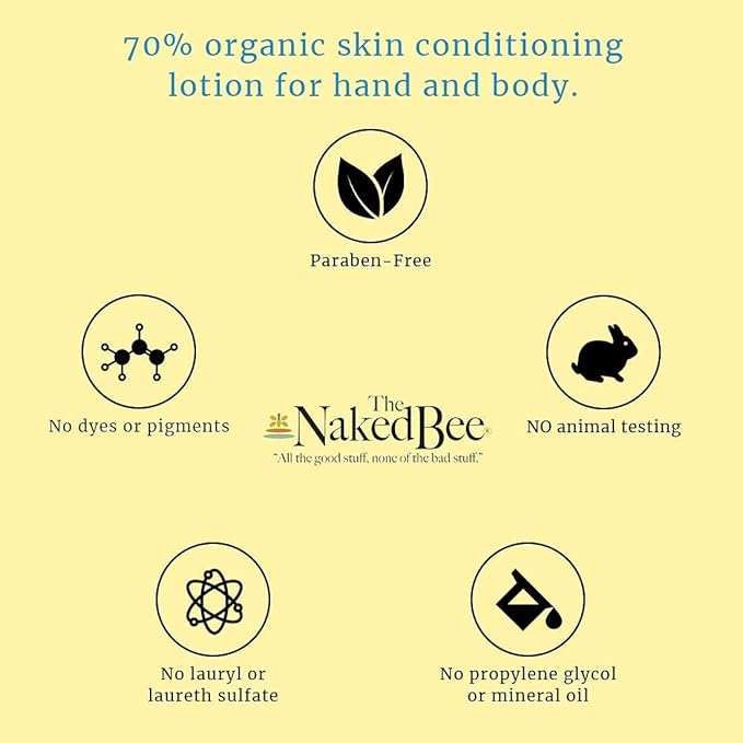 The Naked Bee Coconut & Honey Moisturizing Hand & Body Lotion 6.7oz + Jasmine & Honey Moisturizing Hand & Body Lotion 8oz