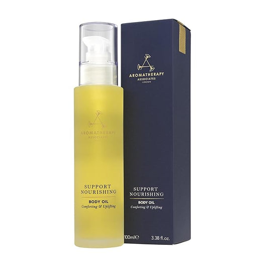 Aromatherapy Associates Support Nourishing Enrich Body Oil. Luxurious Blend of Oils for Smooth, Comforted Skin. Made with Coconut, Macadamia and Evening Primrose Essential Oils (3.4 fl oz)