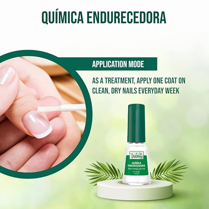 Nail Hardener & Nail Strengthener for Thin Nails and Growth - Nail Growth Treatment, Protection & Nail Repair for Damaged Nails - Formaldehyde-Free Base Coat Nail Polish, 0.47 Fl oz (2 pack)