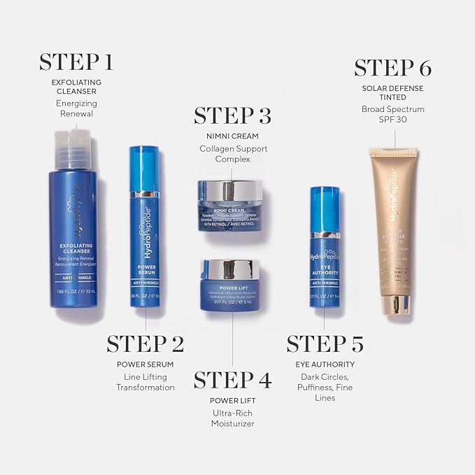 HydroPeptide Age Reversal Regimen Face Bundle Daily Skincare Travel Essentials Kit