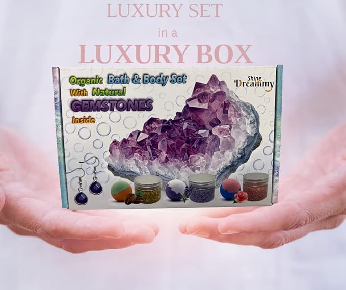 Bath Bombs for Kids, Girls Women. Organic Handmade Fun Bubble Bath with Surprise Jewelry Toys Inside!.Includes 3 Natural Bath Salts. Relaxing Soaking Himalayan Salts.Girls Birthday Christmas Gift Idea