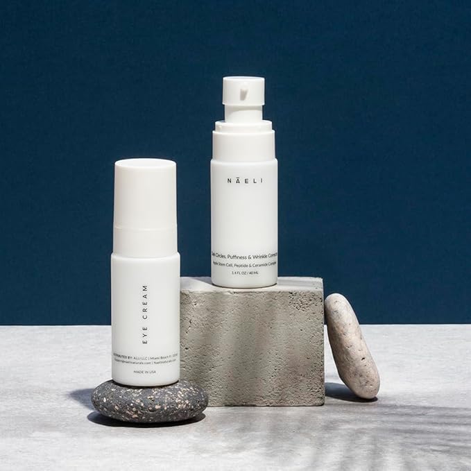 NAELI Moisturizer Skincare Collection (3-count) Anti Aging Retinol Cream + Collagen SPF 30 + Apple Stem Cell Eye Cream