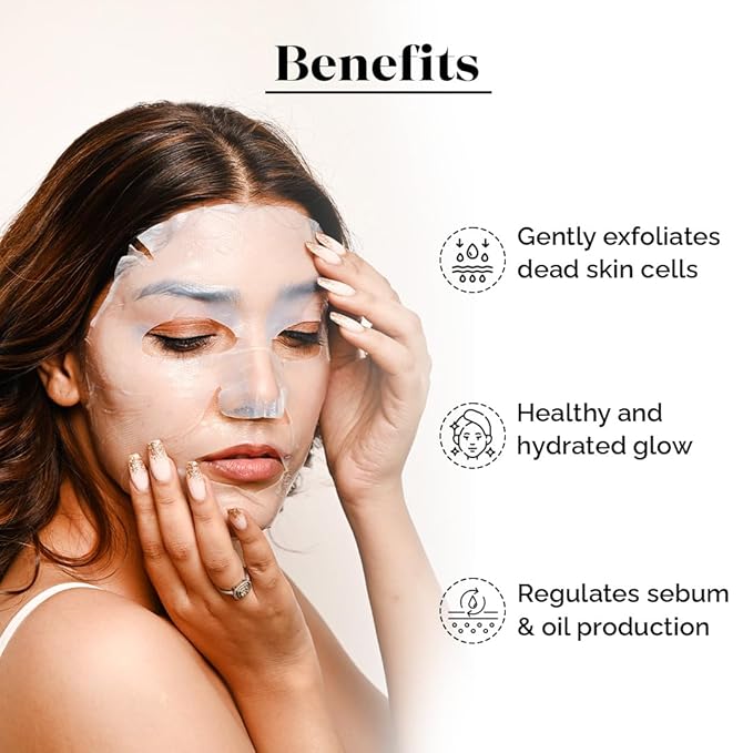 LuxaDerme Purify & Protect 3 Step Tune-Up Kit - Cleansing Scrub, Bio Cellulose Sheet Mask, Booster Cream (Pack of 5)