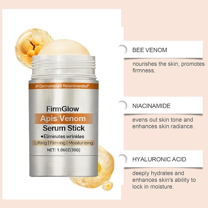 2PCS Apis Venom Serum Stick, Advanced Firming & Wrinkle-Reducing Cream, Skin Firming Cream For Body, Botox BeeVenom Firming Serum Stick for Body Lifts, Moisturizing