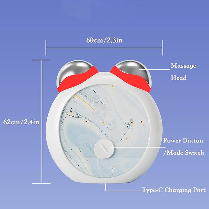 Face and Neck Massager Tools - Mini Face Lift Device - Skin Tightening Device - Face Sculpting Tool - Red Blue Light Led Facial Sculptor - Face Massager Tool Beauty Massager For Face Body Legs Neck