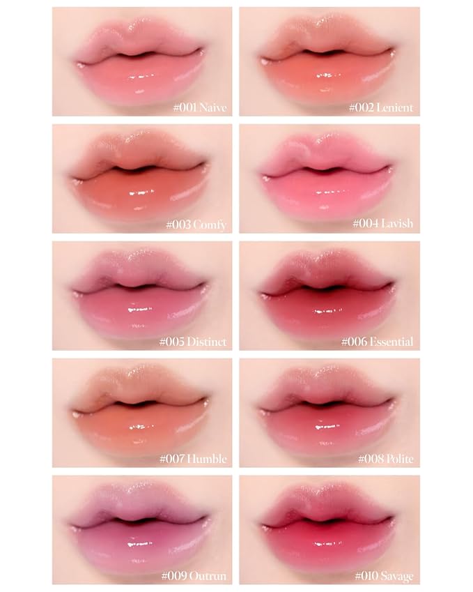 Volumizing Lip Fondue 02 Lenient 2g, 3-in-1 Melting Balm for Hydrating Lip Care, Plumping Volume and High-Gloss Water Glow, Infused with Rosehip Oil for Longlasting Moisture, Korean Makeup