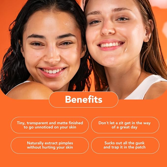 Skin Pimple Patches for Face, 30 Unit, Hydrocolloid Skin Care Acne Patches, Safe for Sensitive Skin, Use Under Makeup, Absorbing Spot Cover Stickers for Zits, Blemishes, Pimples, Breakouts