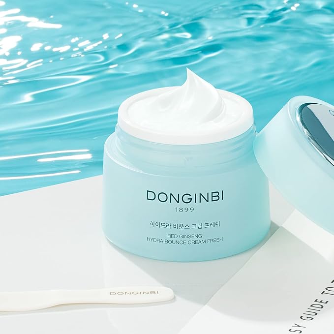 Donginbi Red Ginseng Hydra Bounce Cream Fresh - Mother's Day Gifts, Korean Red Ginseng Skin Moisturizing Face Cream for Dry and Oily Skin, 0.84 oz / 25 ml