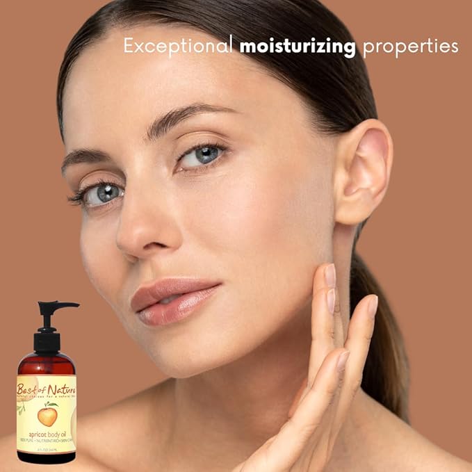 Best of Nature 100% Pure Apricot Oil – Lightweight Massage & Body Oil, Unscented Moisturizer for Hair, Skin, Face, Ideal Carrier Oil for Essential Oils, 5 Gallon Pail (640 fl oz)