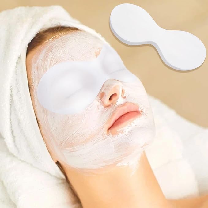 200 Sheets Disposable Eye Care Mask, Non-Woven Cotton Eye Pads for DIY Skincare, Clear Eye Mask Paper Beauty Sheets for Beauty Salon & Home Spa Use