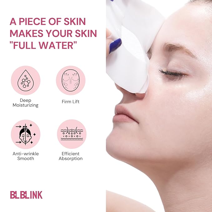 4 Pack Moisturizing Collagen Firming Hydrogel Mask 34gx20ea, Overnight Repair for Dry Skin, Collagen Face Masks, Firming & Anti-Aging, Hydrating Face Masks,Skincare