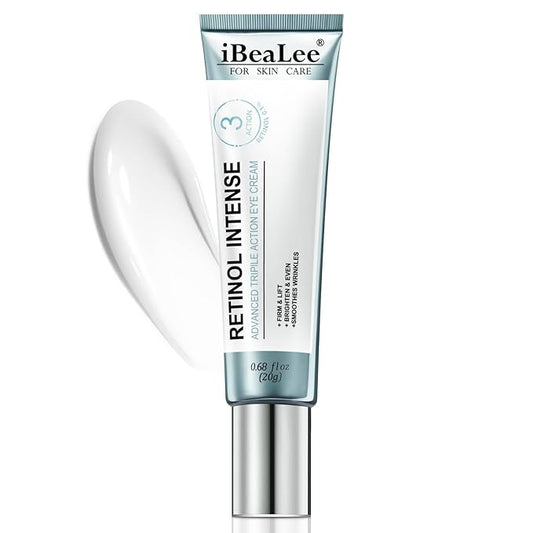 Retinol Eye Cream for Dark Circles & Wrinkles–Brighten & Smooth– Anti-Aging Under Eye Treatment with Retinol & Hyaluronic Acid–Fights Fine Lines, Puffiness & Dark Spots Fragrance– 0.68 fl.oz-BBBB