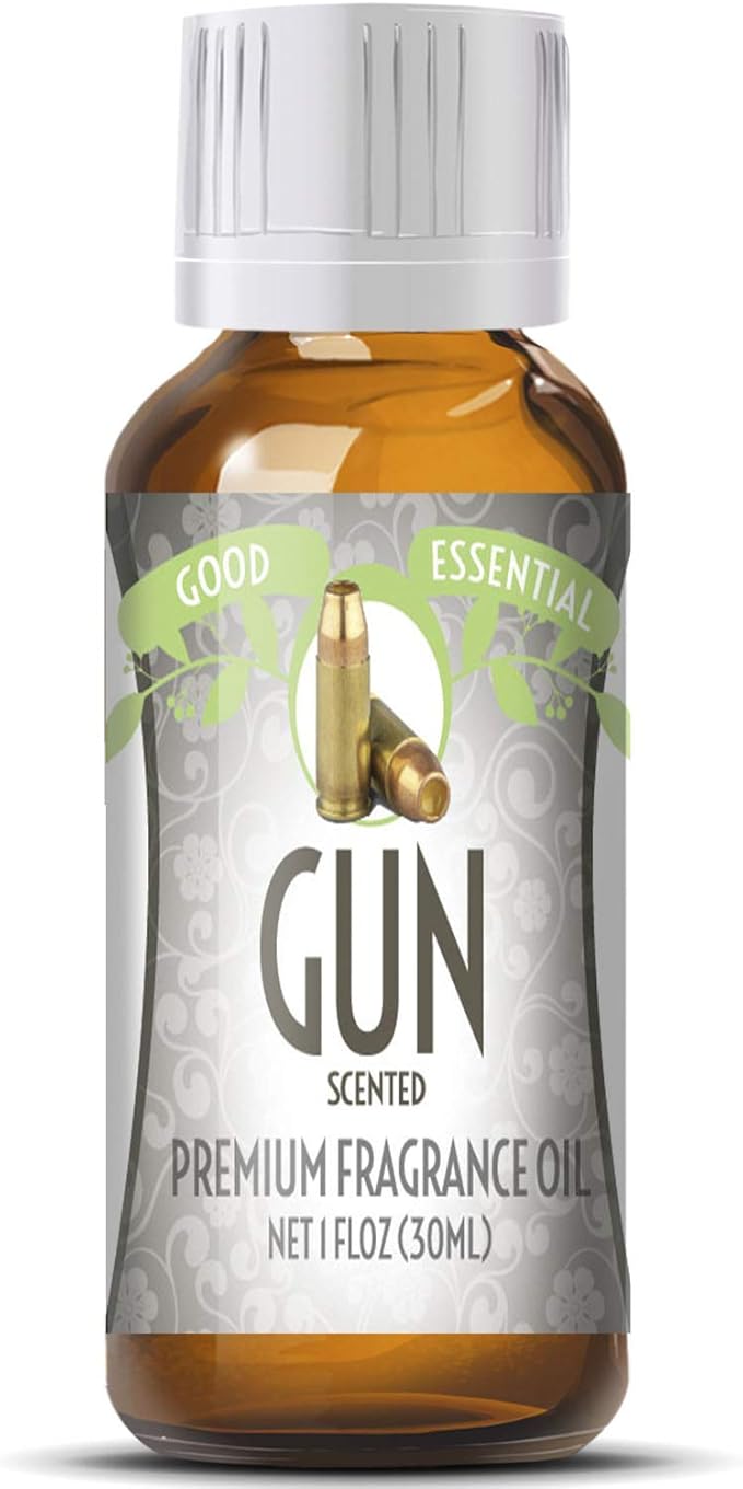 Good Essential – Professional Gun Fragrance Oil 30ml for Diffuser, Candles, Soaps, Lotions, Perfume 1 fl oz