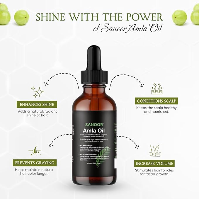 Indian Essence Amla Infusion | 100% Pure (2.02oz)| Infused with Nutrients Pure Hair Butter | Cold-pressed | 60ml