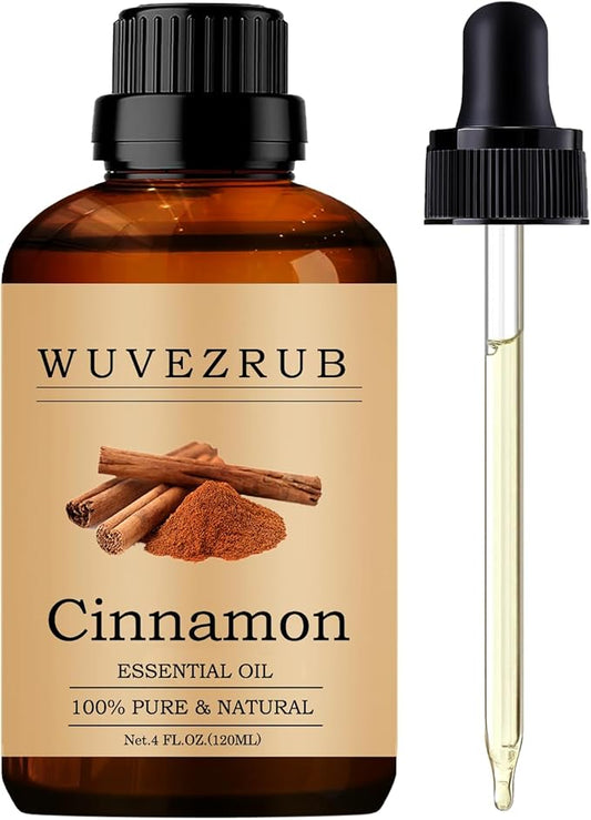 Cinnamon Essential Oils 120ML, Pure Cinnamon Essential Oil for Aromatherapy Diffuser - 4 Fl Oz