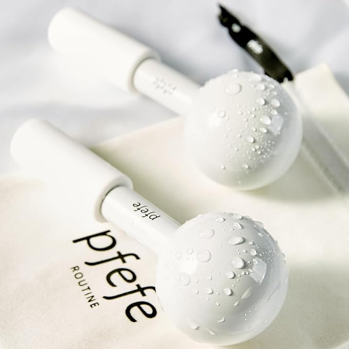 Ice Globes for Face & Eyes, Unbreakable Stainless Steel Cryo Sticks for Beauty Routines, Facials Cold Roller Cooling Globes for Puffiness, Wrinkles, Dark Circles, Headaches