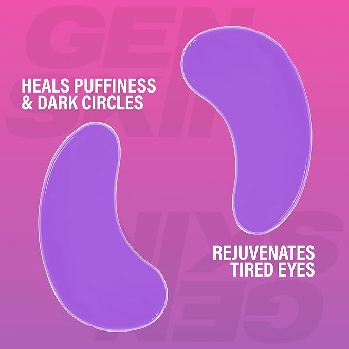 Eye Patches for Dark Circles and Puffiness, Under Eye Mask with Hyaluronic Acid and Kakadu Plum, Vegan and Cruelty-Free Under Eye Patches, Kakadu Plum Eye Masks, 5-Pack