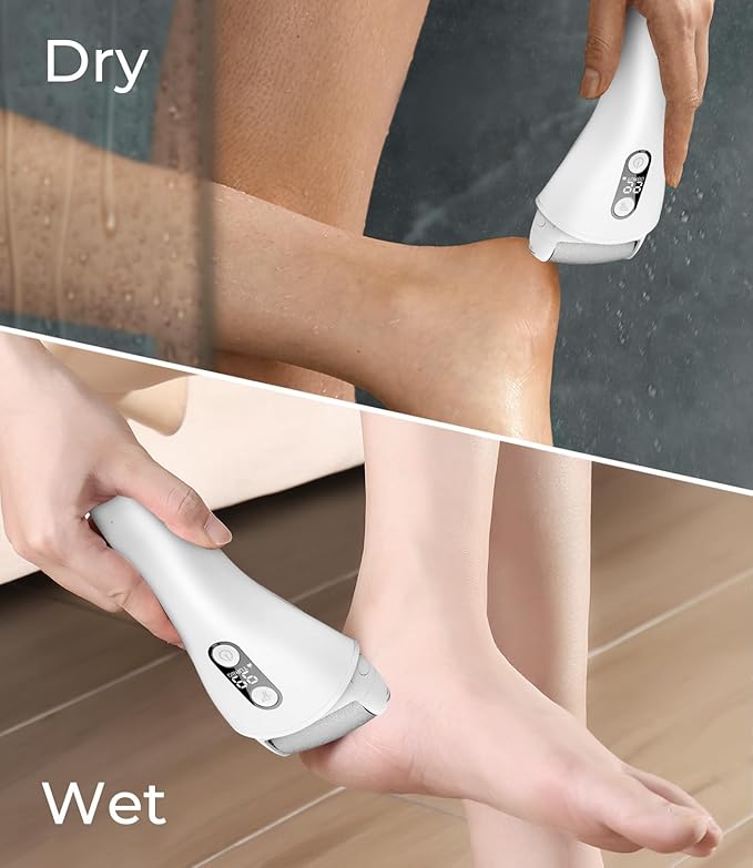 Electric Callus Remover for feet,Rechargeable Foot File Electronic Pedicure Tools Kit for Calloused Removal, Waterproof Electric Foot Scrubber Duty Feet Care for Heels Dead