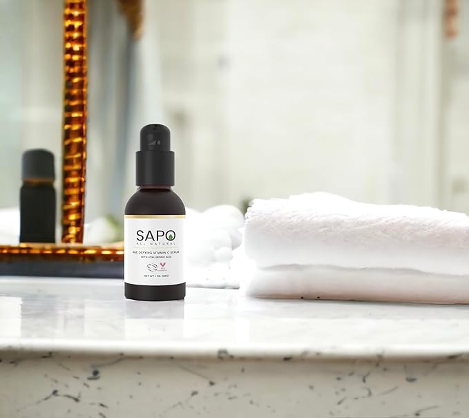 5% Vitamin C Serum for Face with Hyaluronic Acid - Anti-Aging & Skin Brightening - Even Skin Tone, Reduce Dark Spots & Acne, 1 Fl Oz