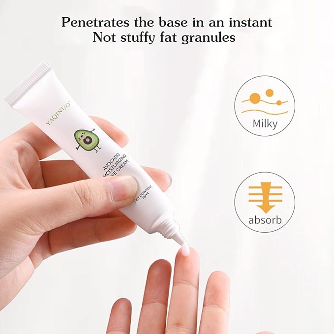 Avocado Hydrating Eye Cream Elastic Moisturizing Eye Cream Remove Pouches Dark Circles Anti-Wrinkle Diminishing Eye Lines Lifting Firming