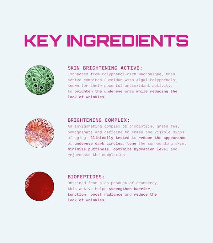 MAKE Beauty Orbital Balm - Hydrating Under Eye Cream for Dark Circles, Puffiness and Wrinkles. Illuminating Formula, Firming Eye Moisturizer Treatment with Anti-Aging Effect