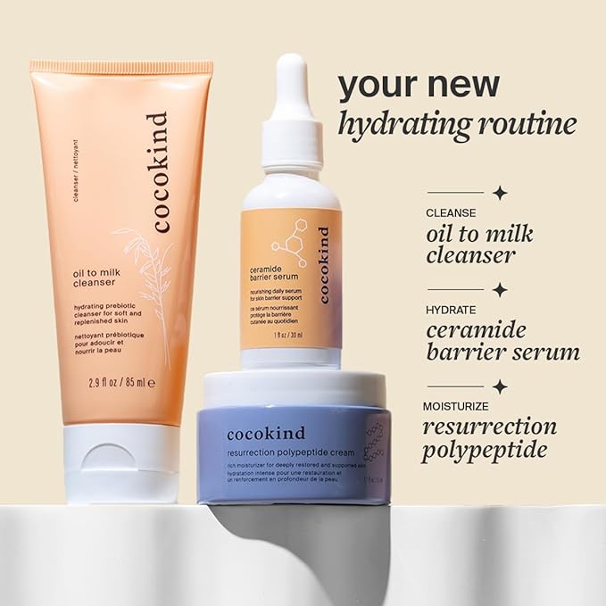 Cocokind Oil to Milk Face Wash, Oil Based Cleanser and Oil Makeup Remover - Cleansing Oil, Cleansing Milk and Cream Cleanser for Face