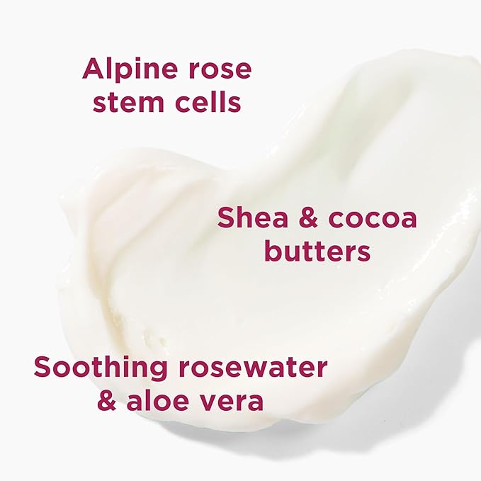 Andalou Naturals 1000 Roses Soothing Body Lotion, with Cocoa + Shea Butter, Aloe & Rosehip, Hydrating Sensitive Skin Lotion for Dry Skin, 8 Fl. Oz