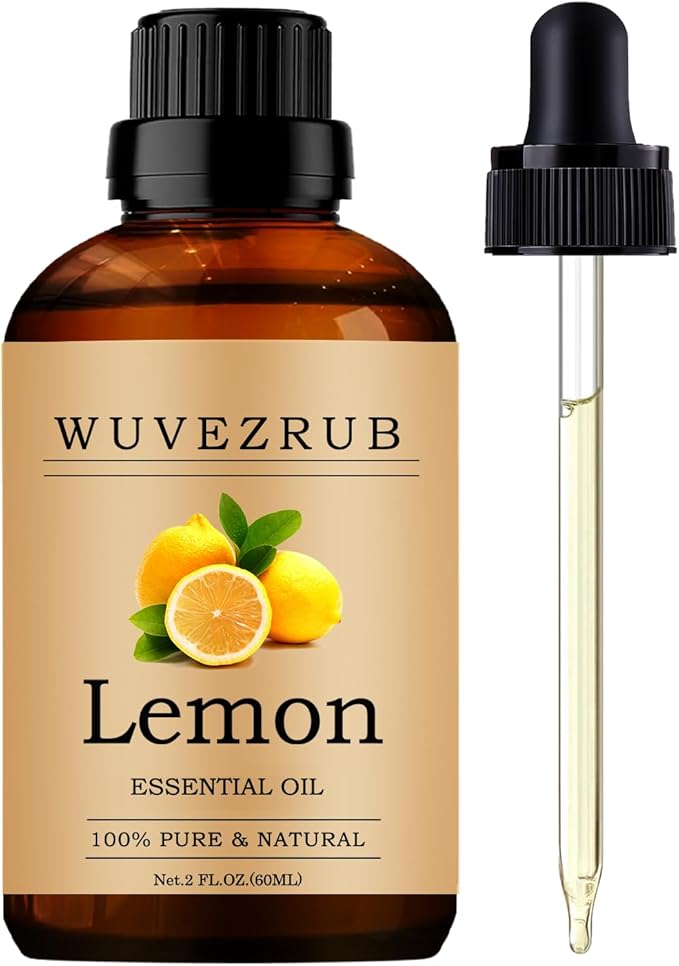 Lemon Essential Oils 60ML, Pure Lemon Essential Oil for Aromatherapy Diffuser - 2 Fl Oz