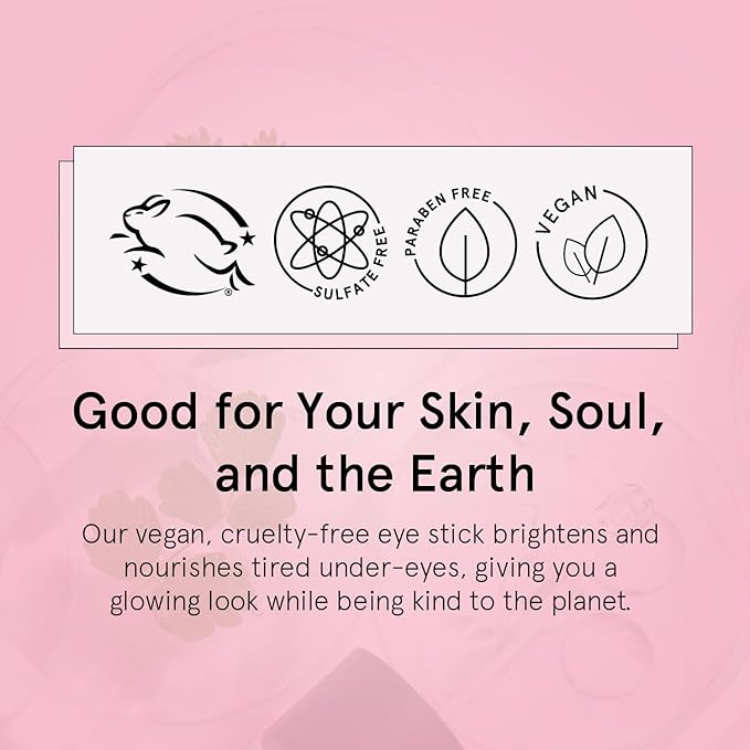 grace & stella Under Eye Brightener Balm Stick - Travel Essentials - Caffeine Eye Cream for Dark Circles, Puffiness, Wrinkles - Vegan Moisturizer Stick with Niacinamide, Hyaluronic Acid (0.13oz/3.5g)