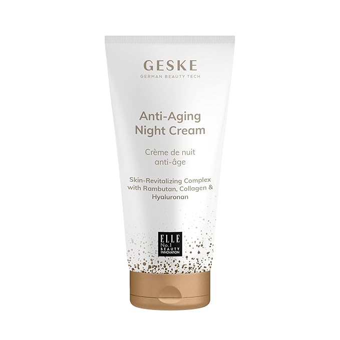 Anti-Aging Night Cream | Moisturizing Skin Cream with Hyaluron | Anti-Wrinkle Cream for Age-Defying Beauty | Vegan Formula | Suitable for Men, Women & All Genders | Complements GESKE Devices