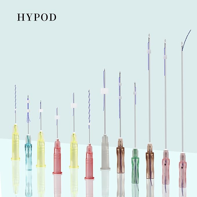 HYPOD Pdo Threads for Face Lift, Pdo Lifting Thread Whole Body Mono Screw Type, Pdo Thread Lift Mono Korea (20PCS-29G*50MM)