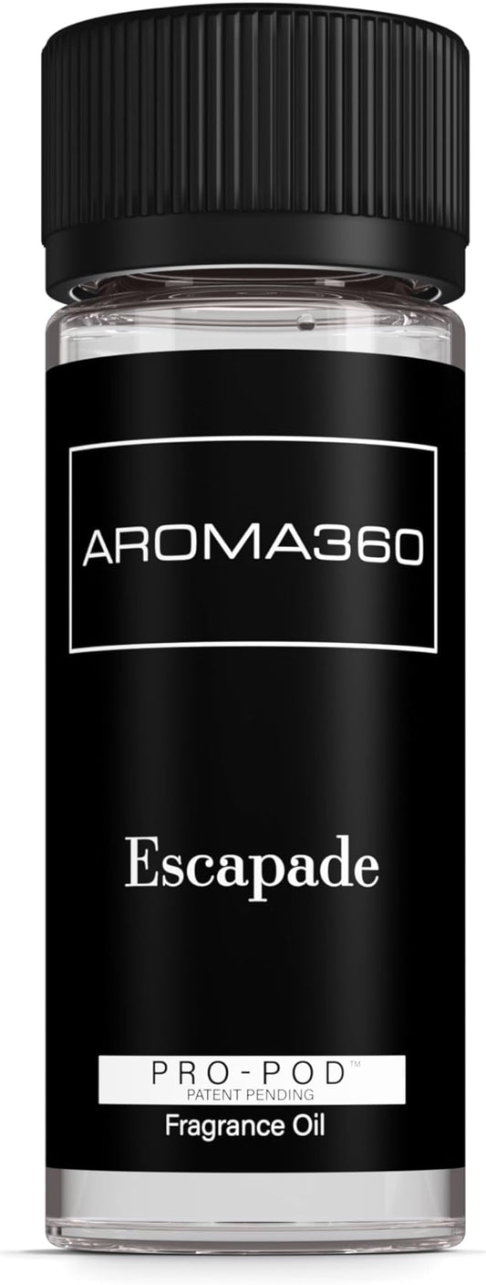 Aroma360 - Escapade Pro Pod 50ML - Fragrance Oil Scent - Luxury Aromatherapy Scent Diffuser Oil - Hints of Lemon, Ocean, Bergamot, & Fragrant Jasmine - for Essential Oil Diffusers - for Home & Office
