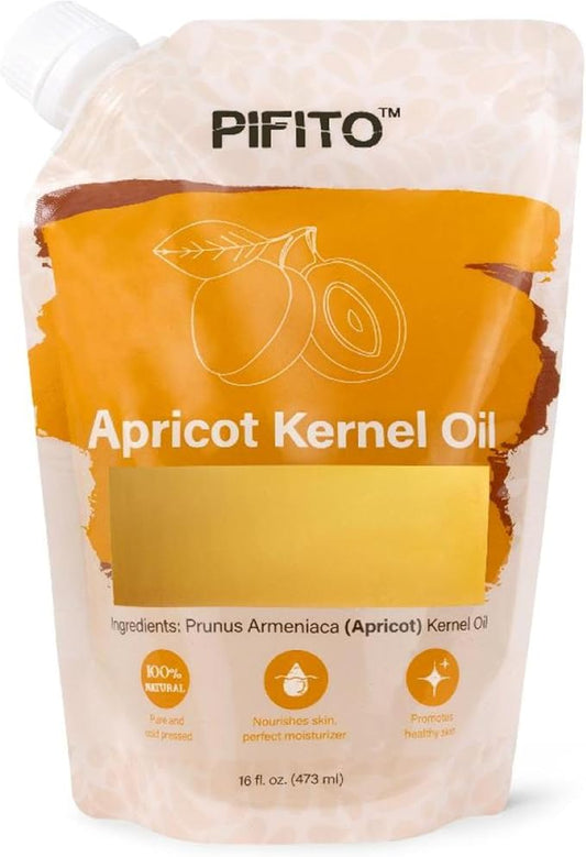 Apricot Kernel Oil (16 oz) for Soap Making │ Premium 100% Pure and Natural Carrier Oil for Essential Oils, Skin Care, Hair and Body Oil, Moisturizing Massage Oil