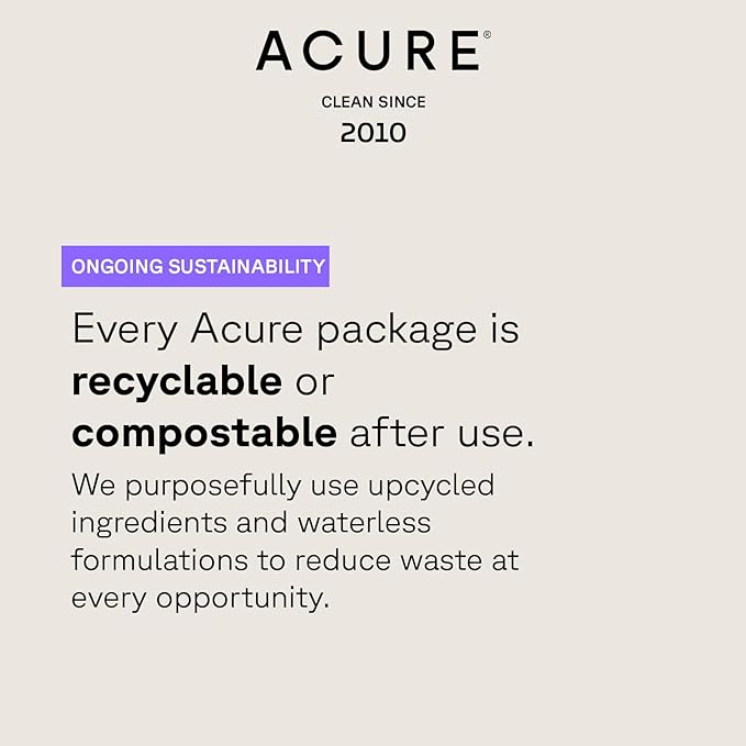 Acure Zombie Cell Clarifying Mask – Detoxify & Exfoliate for Revitalized, Radiant Skin; Unclogs Pores, Boosts Cell Turnover, Vegan, 1.3 Fl oz