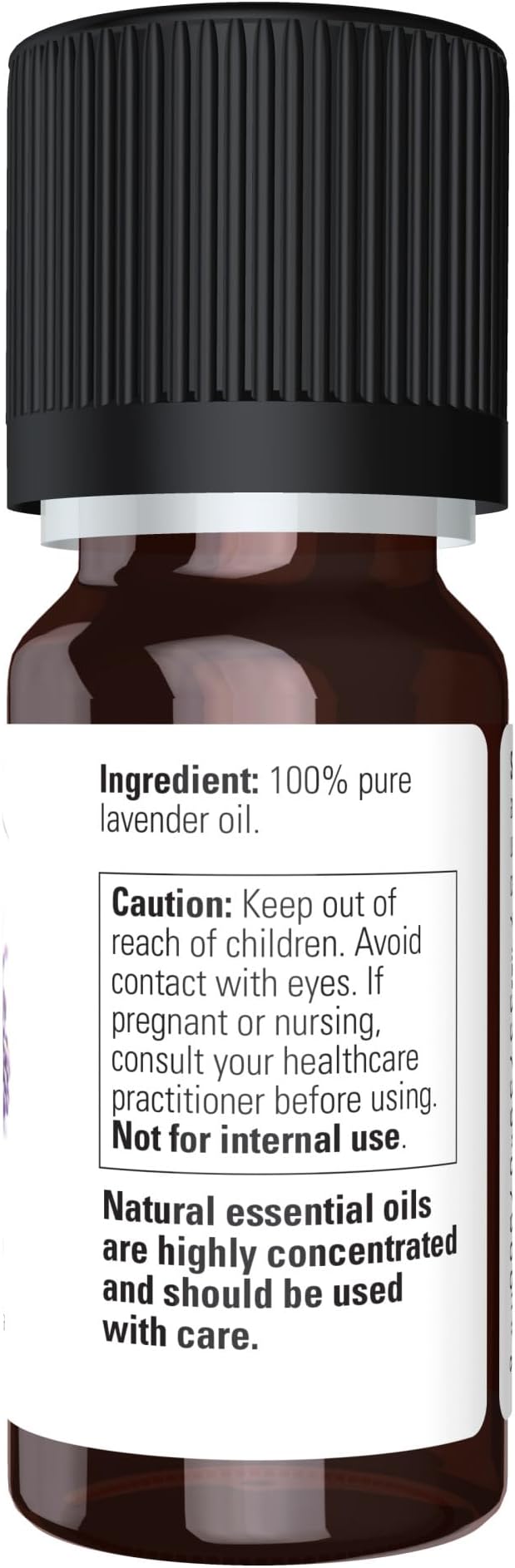 NOW Essential Oils, Lavender Oil, Soothing Aromatherapy Scent, Steam Distilled, 100% Pure, Vegan, Child Resistant Cap, 10-ml