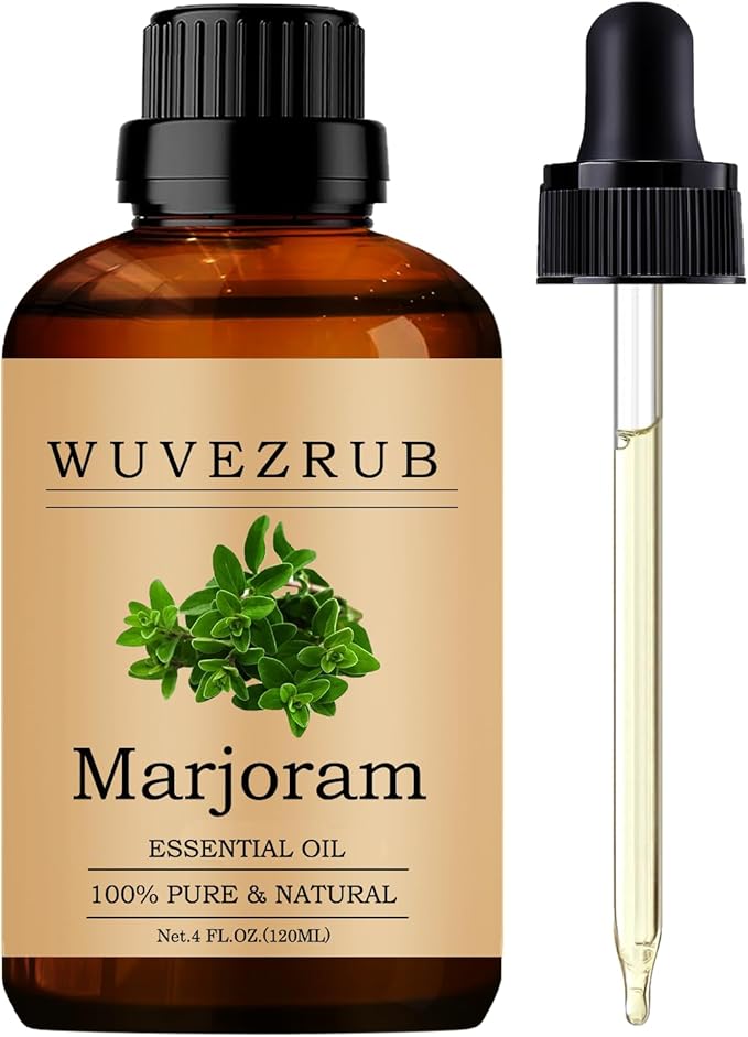 Marjoram Essential Oils 120ML, Pure Marjoram Essential Oil for Aromatherapy Diffuser - 4 Fl Oz