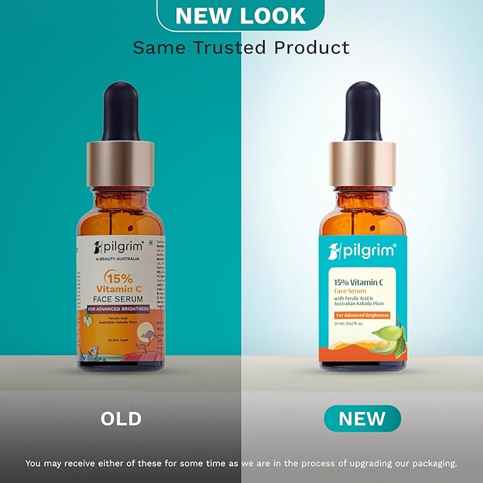 15% Vitamin C Face Serum | Anti Aging Facial Serum with Ferulic Acid & Kakadu Plum | Reduces Fine Lines, Smooths Skin Texture & Improves Radiance | 0.68 Fl Oz (20ml)