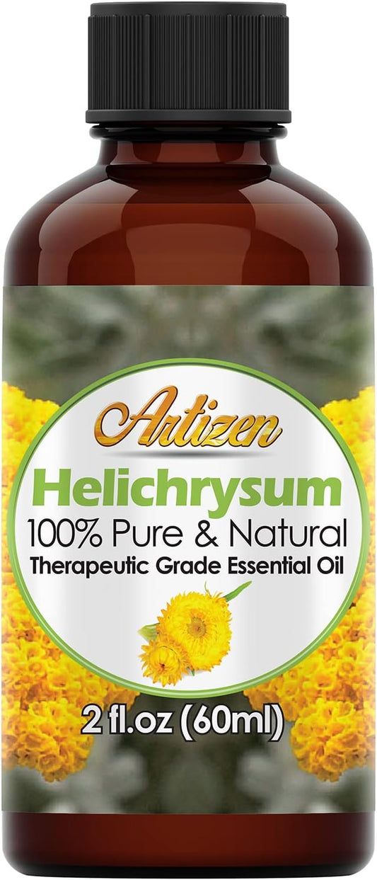 Artizen - (2oz) Helichrysum Essential Oil for Skin, Pure and Natural, Helichrysum Oil- 60 ml