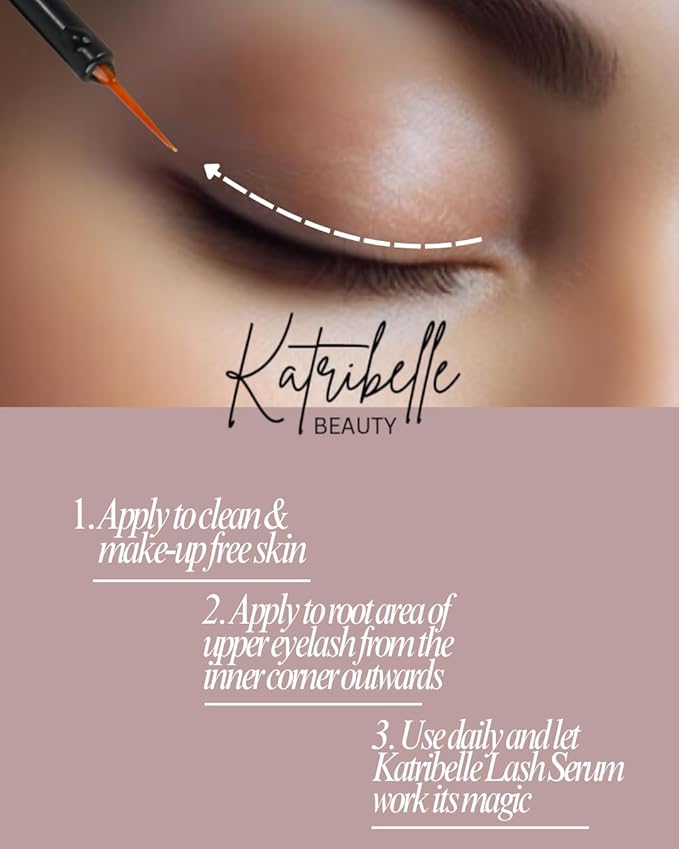 Eyelash Growth Serum: Eyelash Serum To Grow Lashes - Boost Growth Regrowth For Longer, Thicker, Fuller-Looking Lashes - 100% Vegan Formula With Biotin & Peptides 3ML