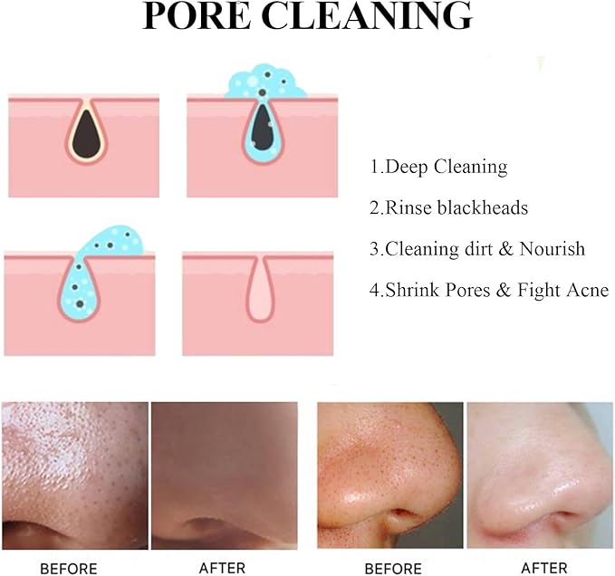 Blackhead Remover Mask, Activated Charcoal Peel Off Face Mask, Deep Cleansing Mask for Face Nose, Black Head Purifying Mask with Pimple Extractor and Brush, 120g / 4.23Fl Oz