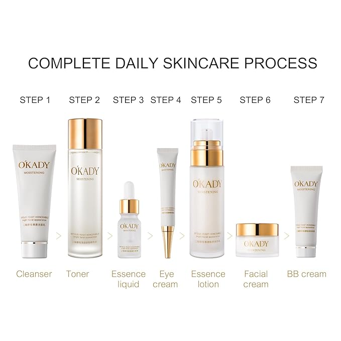 O'KADY Anti Aging Skin Care Sets Valentine's Day skincare gift set Gentle Facial Skin Care Sets & Kits for Wife Mom Women Girl Valentine's Day (12 Piece)