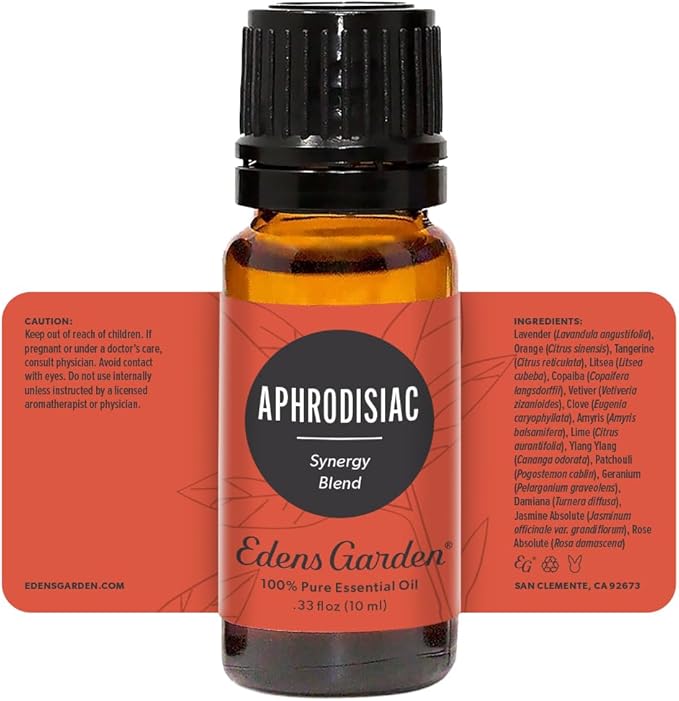 Edens Garden Aphrodisiac Essential Oil Blend- 100% Pure Premium Grade, Undiluted, Natural, Therapeutic, Aromatherapy, The Best for Diffusing, Skin, Candle, Hair 10 ml (.33 fl oz)