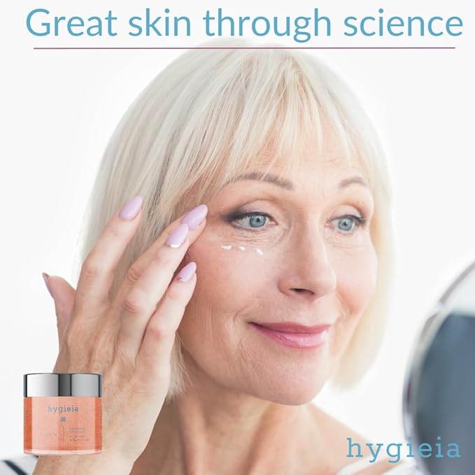 Hygieia Eye Restore Cream – Anti-Aging Day & Night Cream for Age Circles, Puffiness & Wrinkles, Cellular Absorption - Peptides, Collagen, Hyaluronic Acid & Retinol Cream for Radiant Under Eyes, 2 Oz